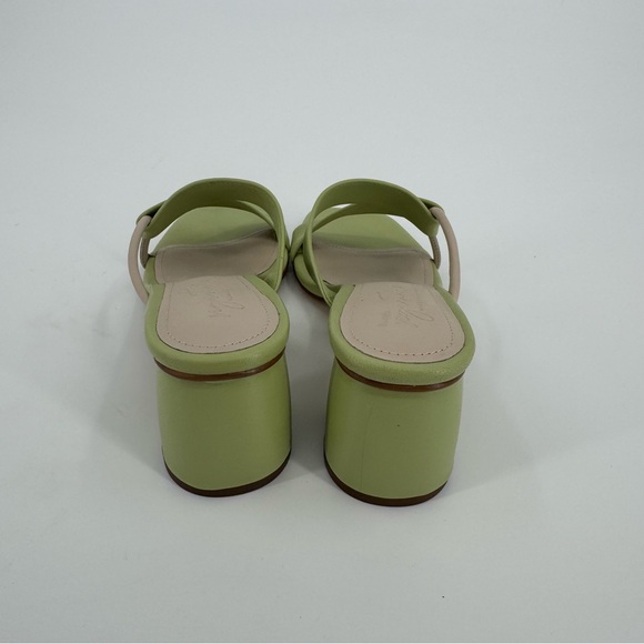 Journee Signature Collection Women's Green Leather Jossette Heeled Sandals Size - Picture 6 of 10